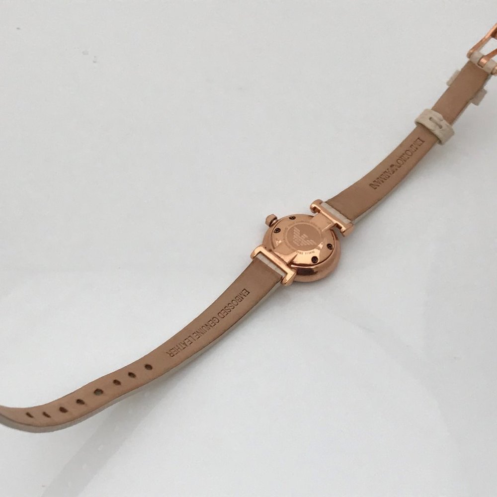 Emporio Armani Women Watch AR1762 Genuine Leather - Picture 7 of 8